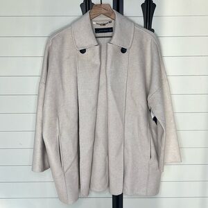Zara Wool handmade cape coat NWT*